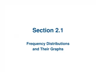 Frequency Distributions and Graphs in Statistics - slide 1