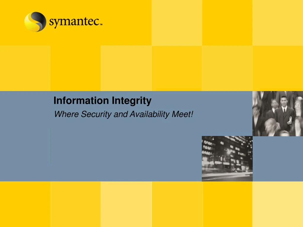 information integrity where security