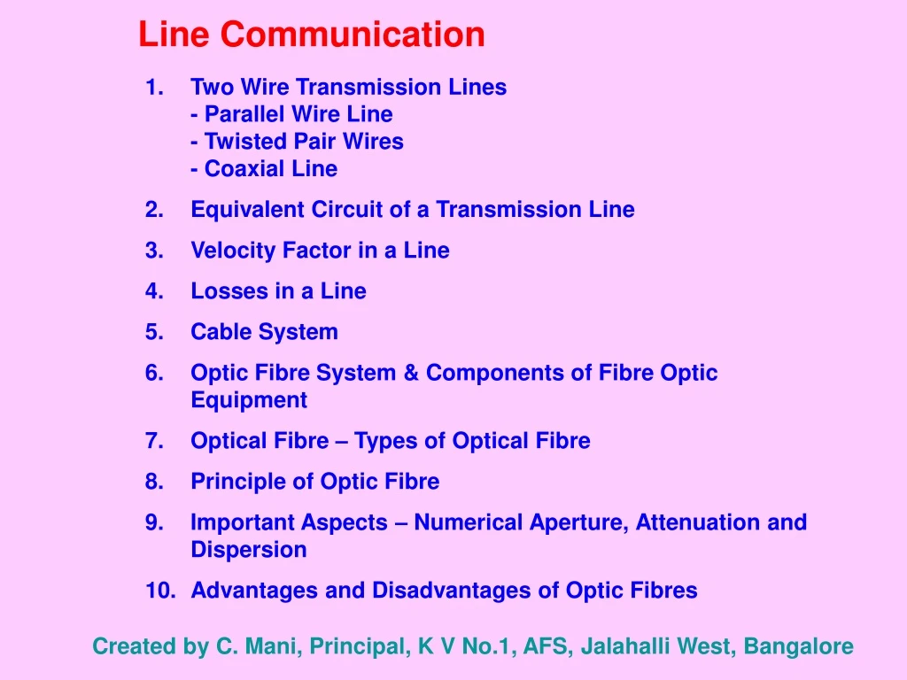 line communication