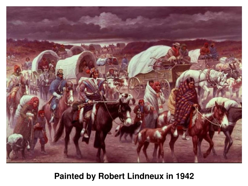 painted by robert lindneux in 1942