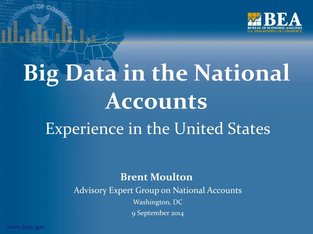 big data in the national accounts