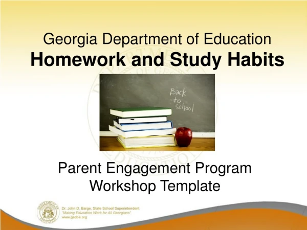 Georgia Department of Education Homework and Study Habits