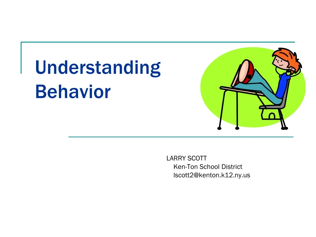 understanding behavior