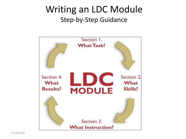 Writing  an LDC Module Step-by-Step Guidance