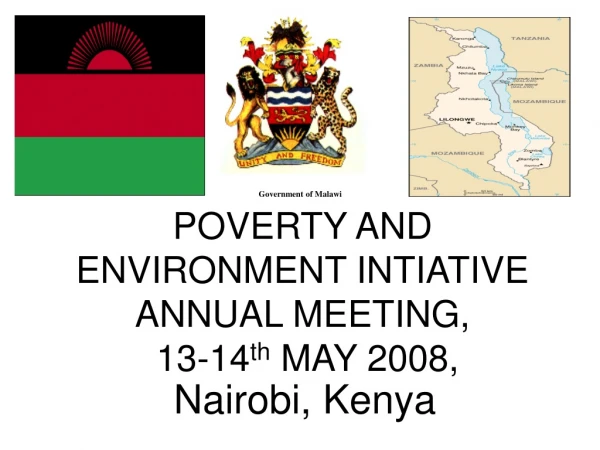 POVERTY AND ENVIRONMENT INTIATIVE ANNUAL MEETING,  13-14 th  MAY 2008,
