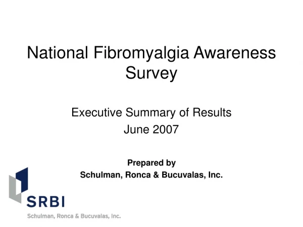 National Fibromyalgia Awareness Survey
