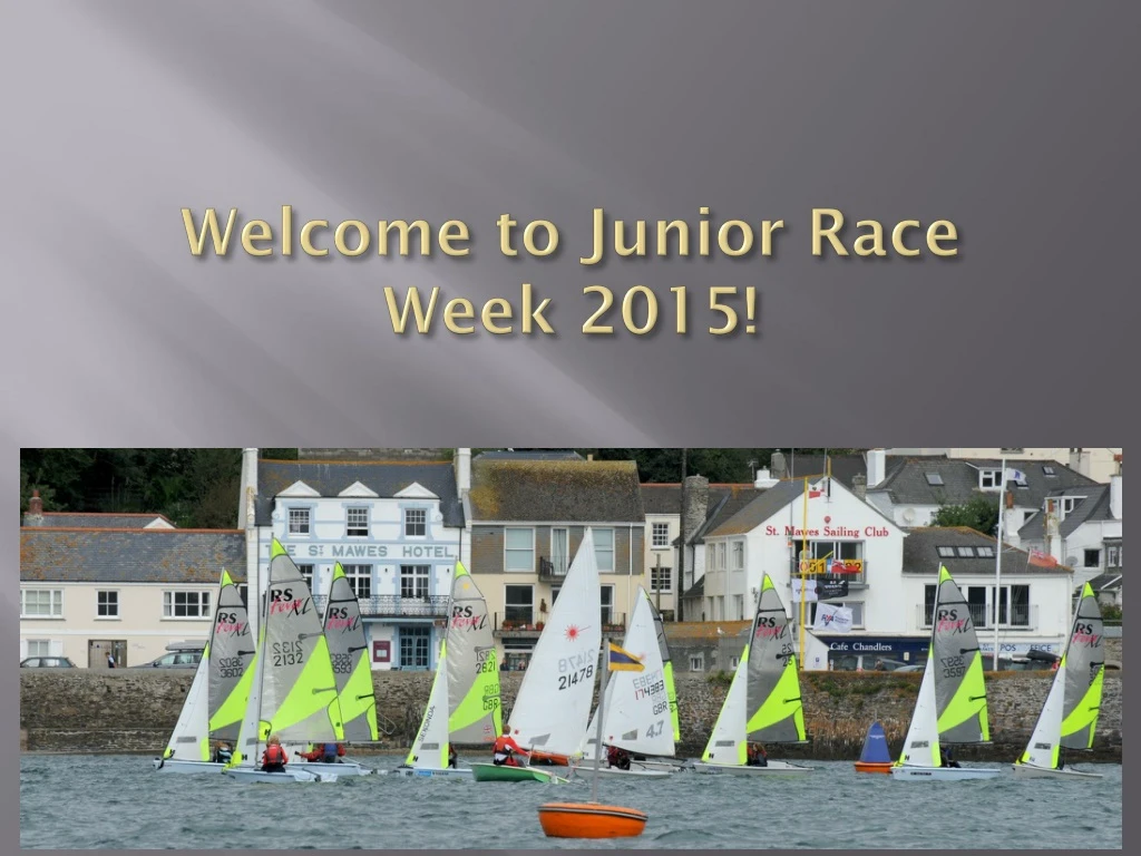 welcome to junior race week 2015