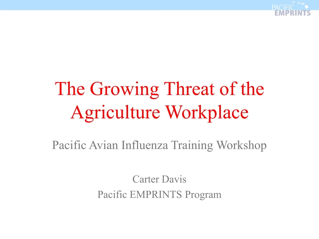 the growing threat of the agriculture workplace