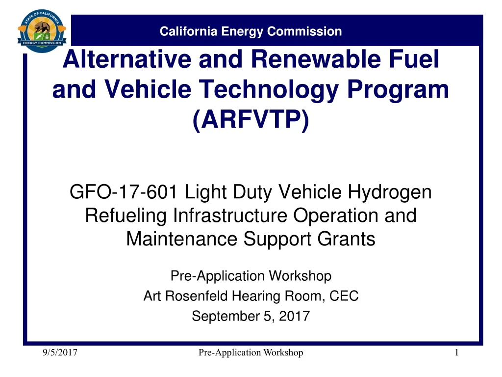 alternative and renewable fuel and vehicle technology program arfvtp
