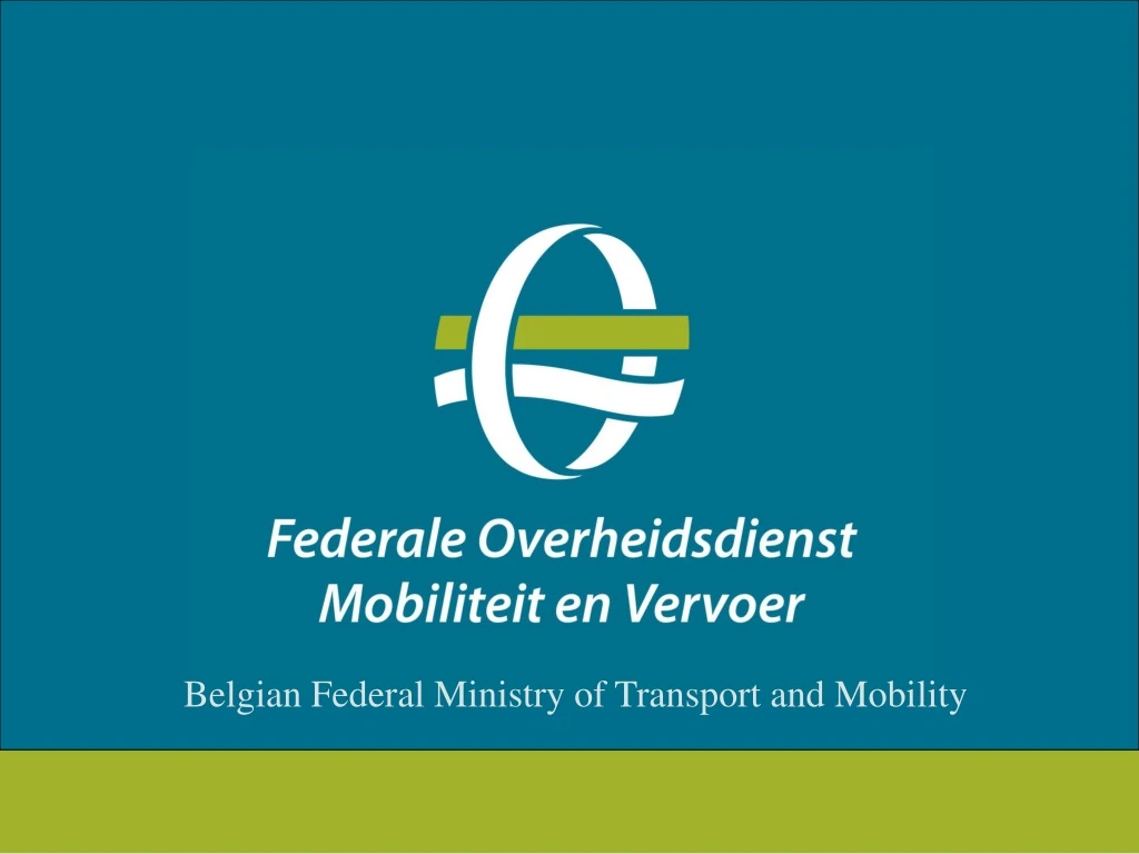 belgian federal ministry of transport and mobility