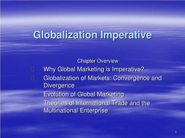Globalization Imperative