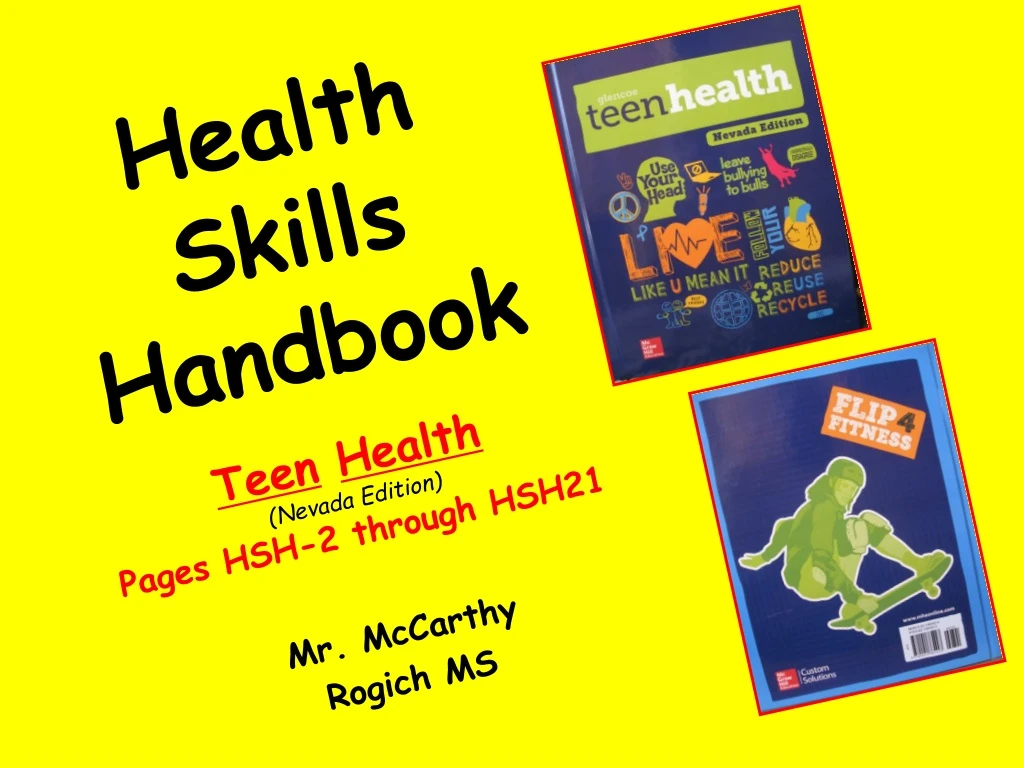 health skills handbook