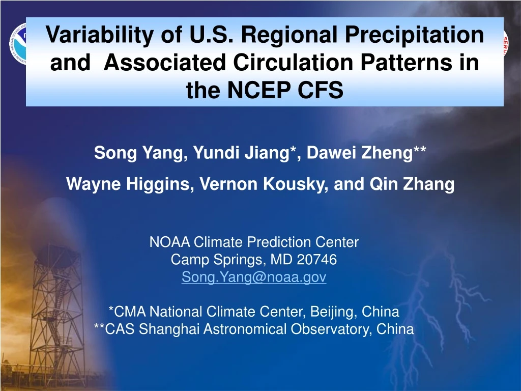 variability of u s regional precipitation