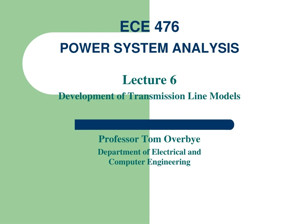 ece 476 power system analysis