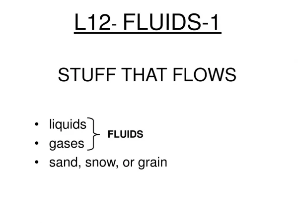 L12 -  FLUIDS-1