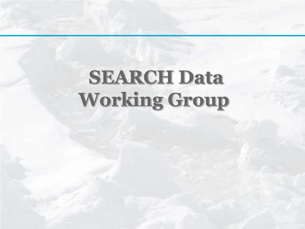 search data working group