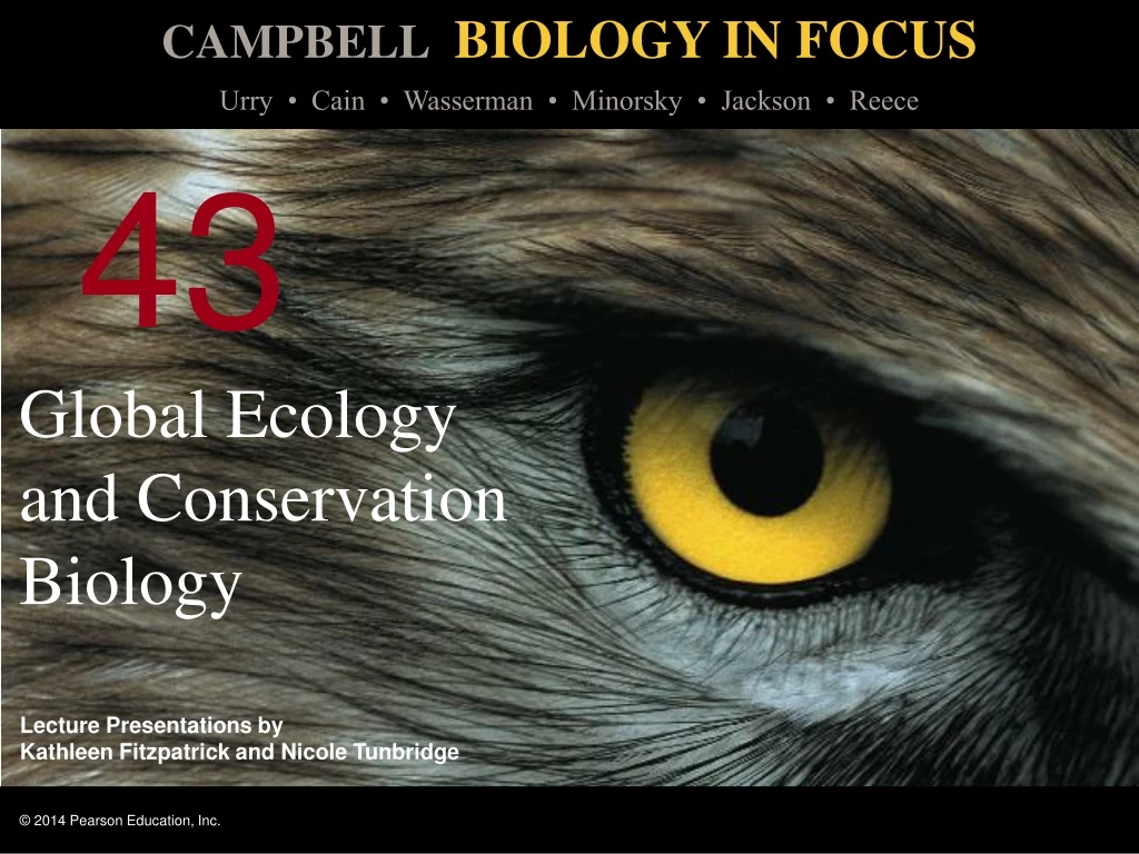 global ecology and conservation biology