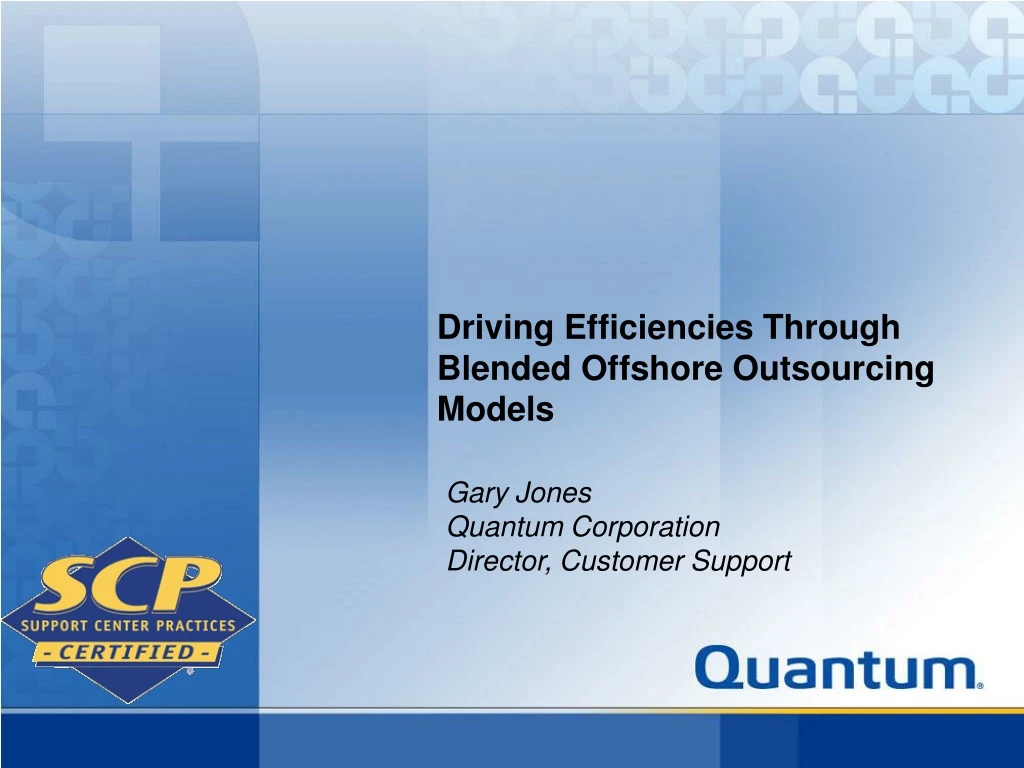 gary jones quantum corporation director customer support