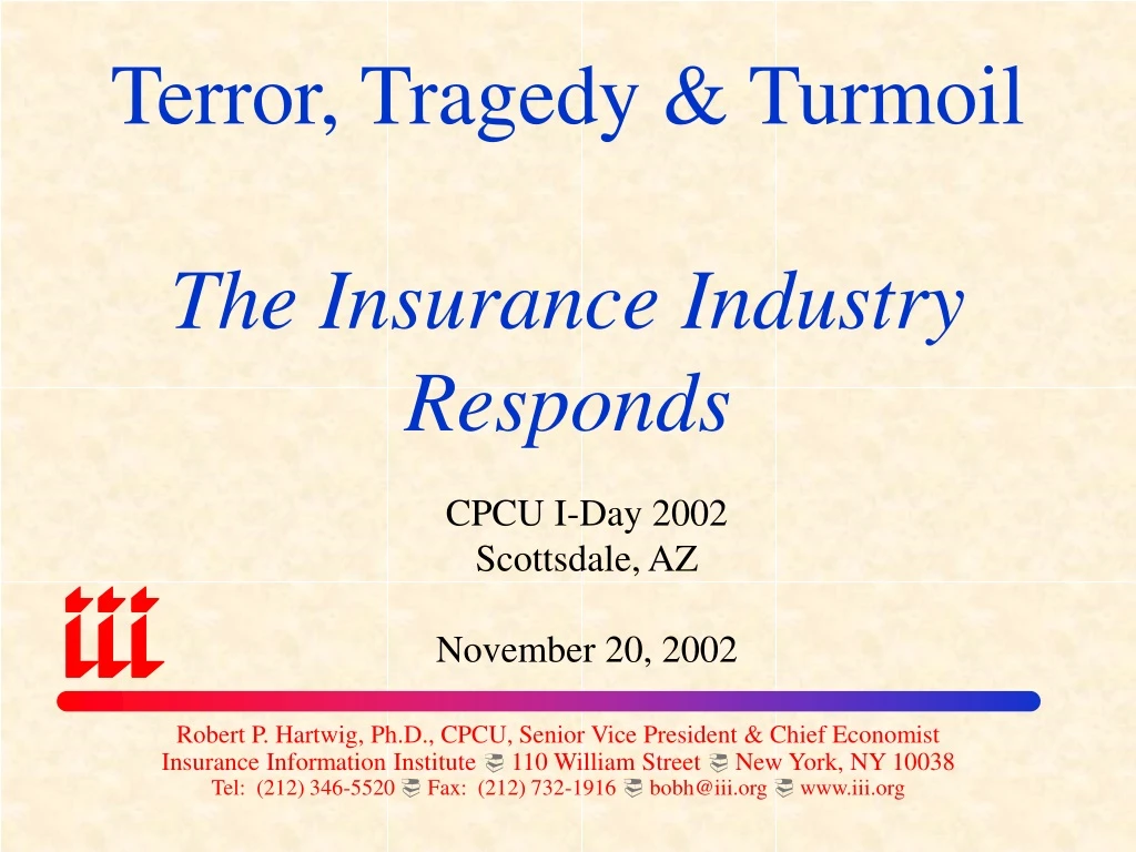 terror tragedy turmoil the insurance industry responds
