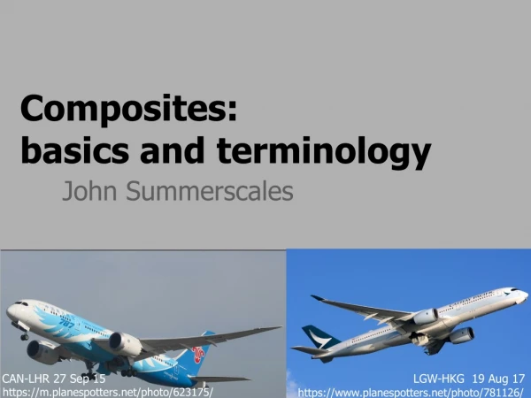 Composites: basics and terminology