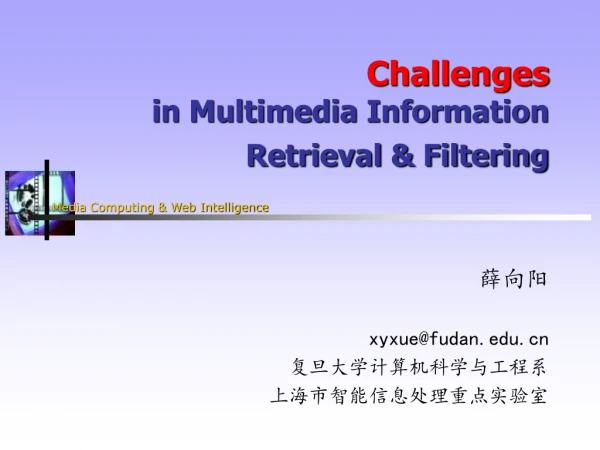 Challenges in Multimedia Information Retrieval &amp; Filtering
