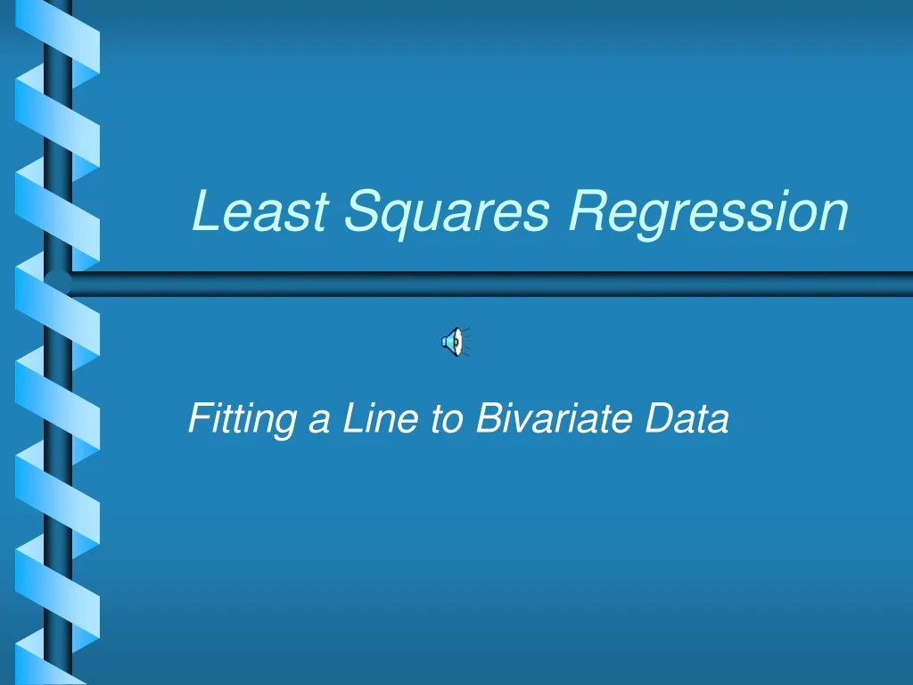 least squares regression