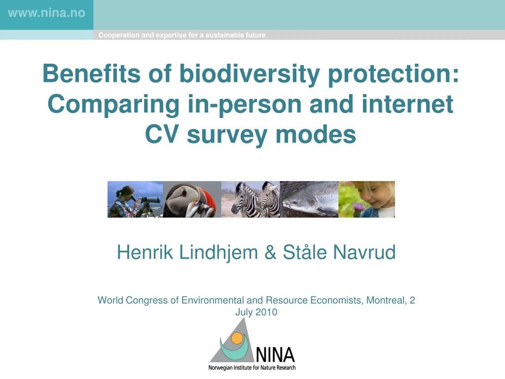 benefits of biodiversity protection comparing in person and internet cv survey modes