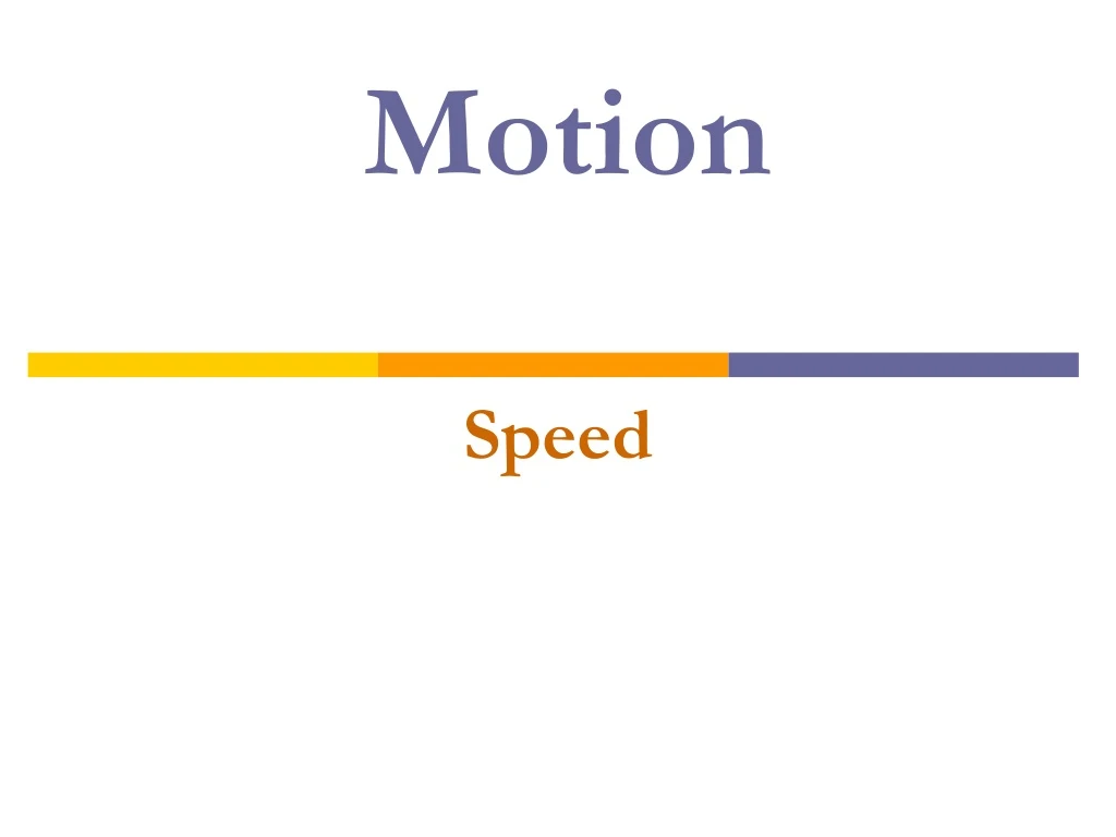 motion