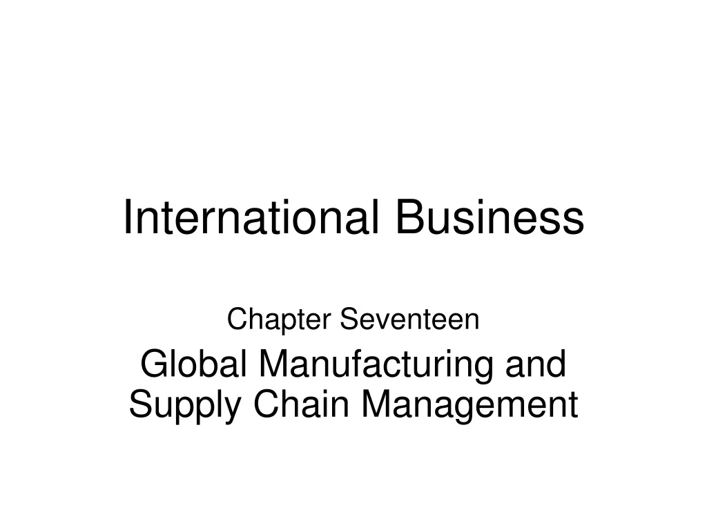 international business