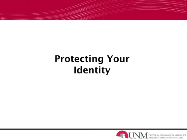 Protecting Your Identity