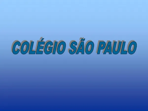 COL GIO S O PAULO