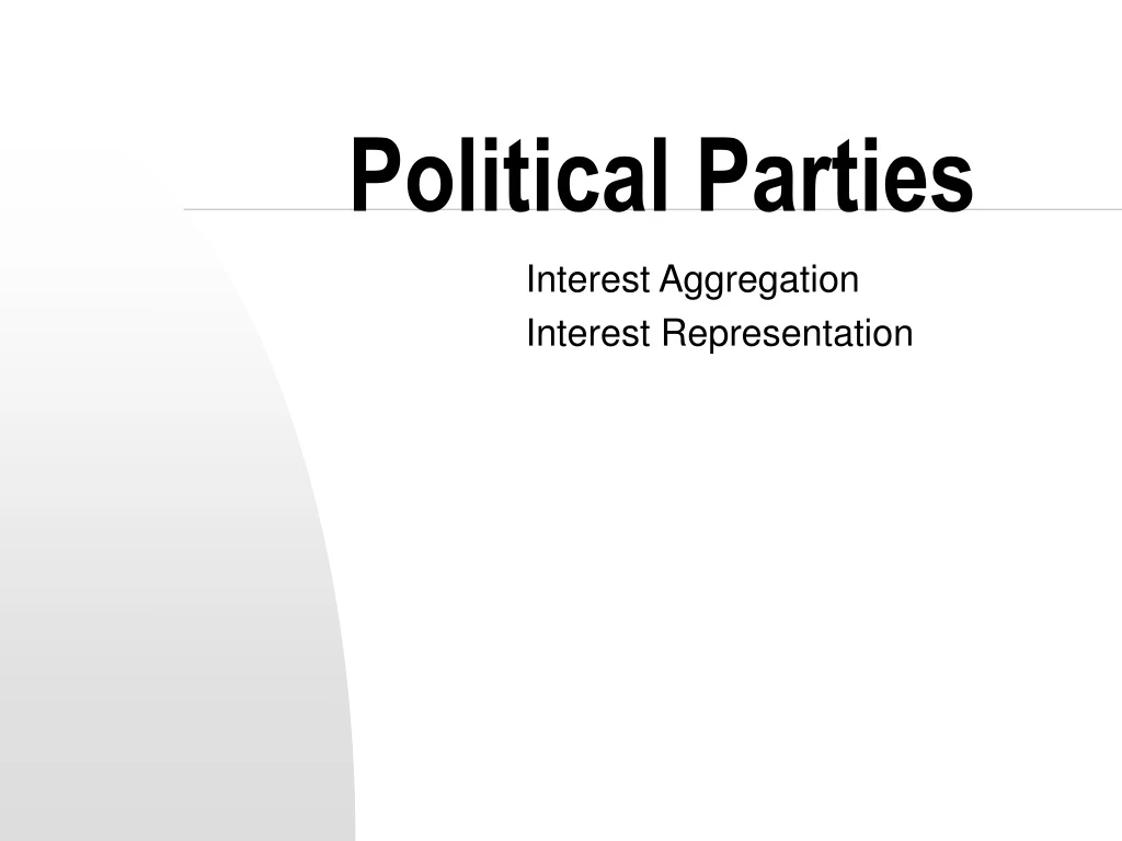 political parties