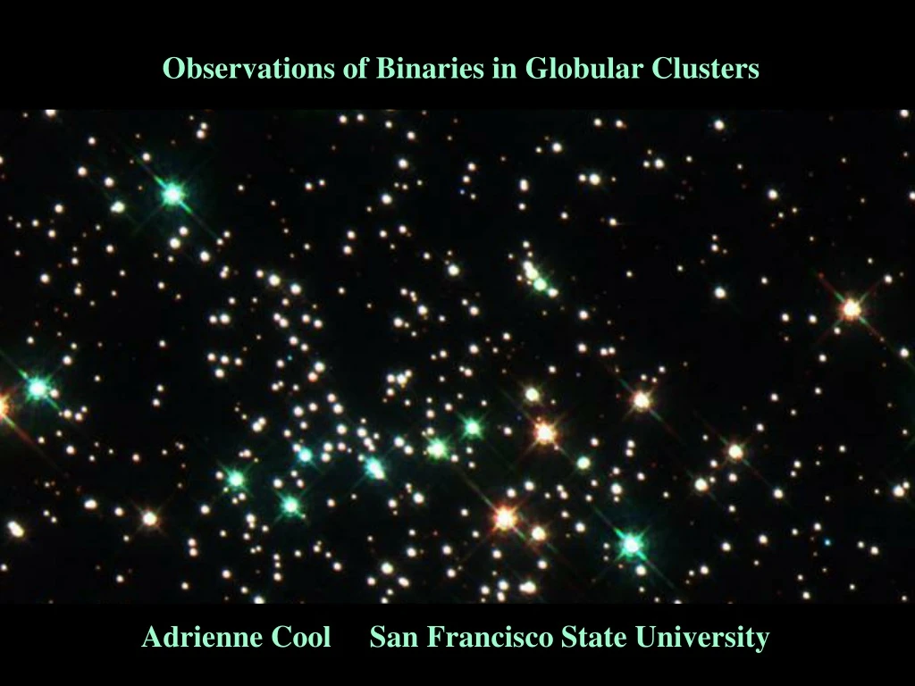 observations of binaries in globular clusters