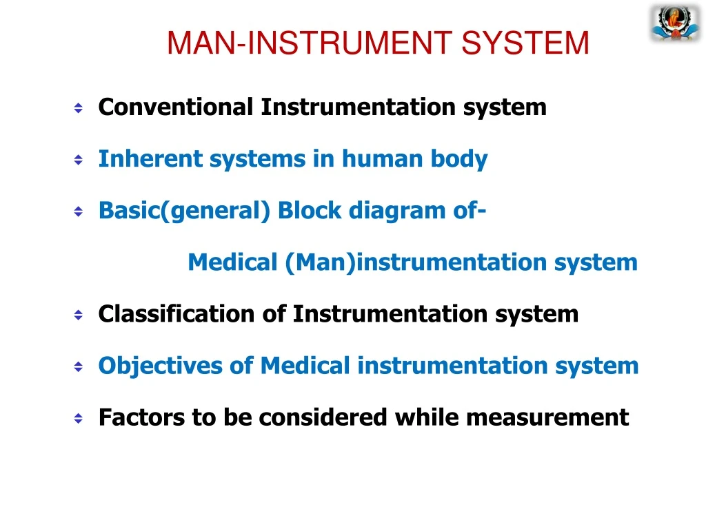 man instrument system