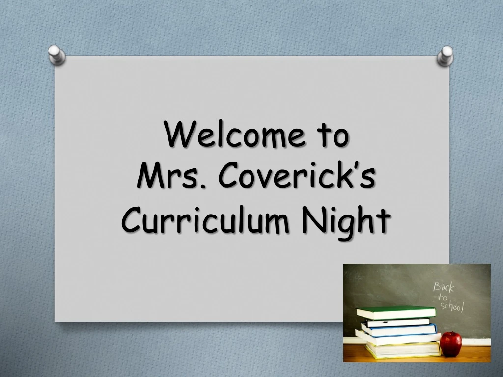 welcome to mrs coverick s
