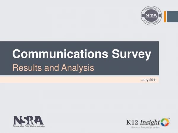 Communications Survey Results and Analysis