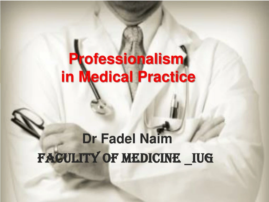 professionalism in medical practice