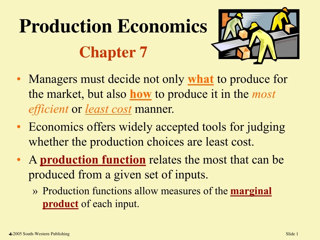 production economics chapter 7