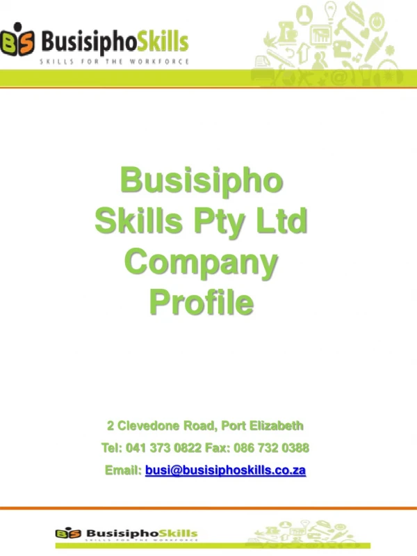 Busisipho Skills Pty Ltd Company Profile