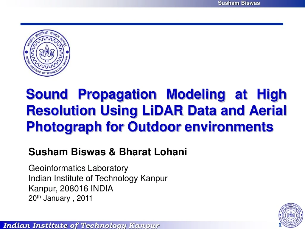 sound propagation modeling at high resolution