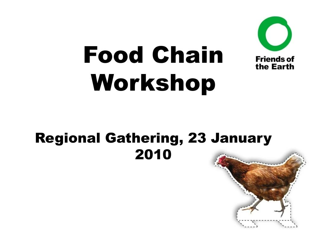 food chain workshop regional gathering 23 january