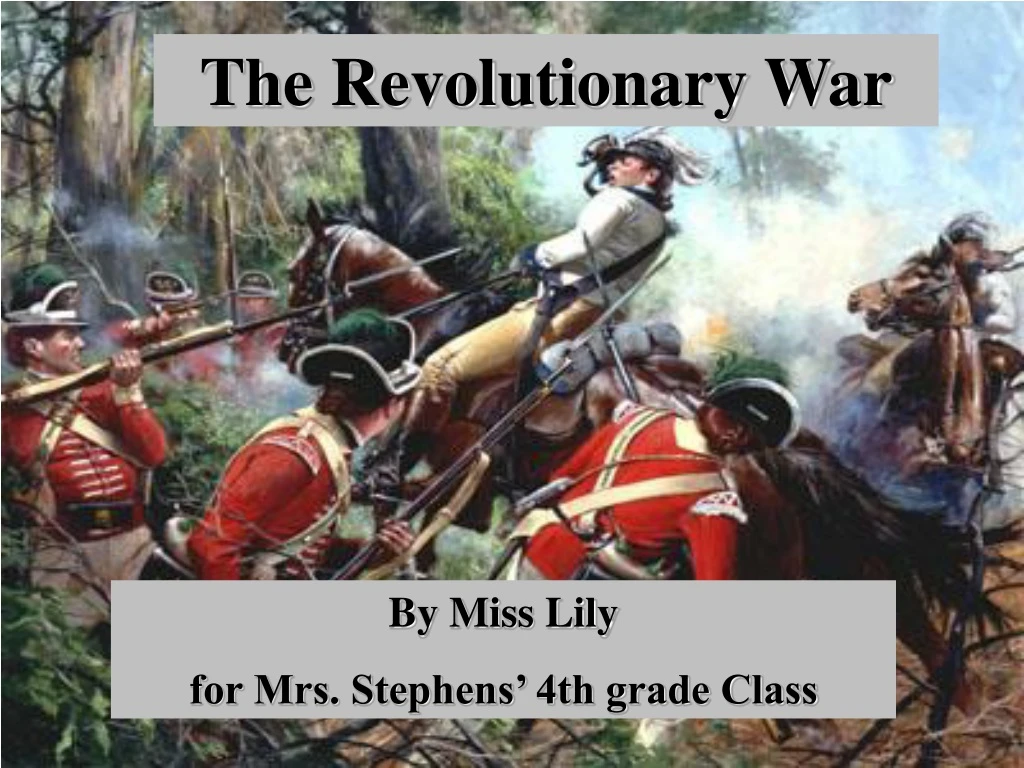 the revolutionary war