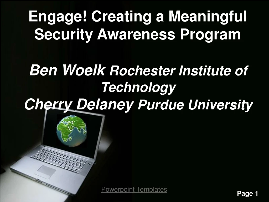engage creating a meaningful security awareness