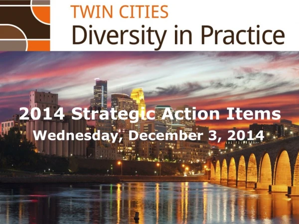 2014 Strategic Action Items