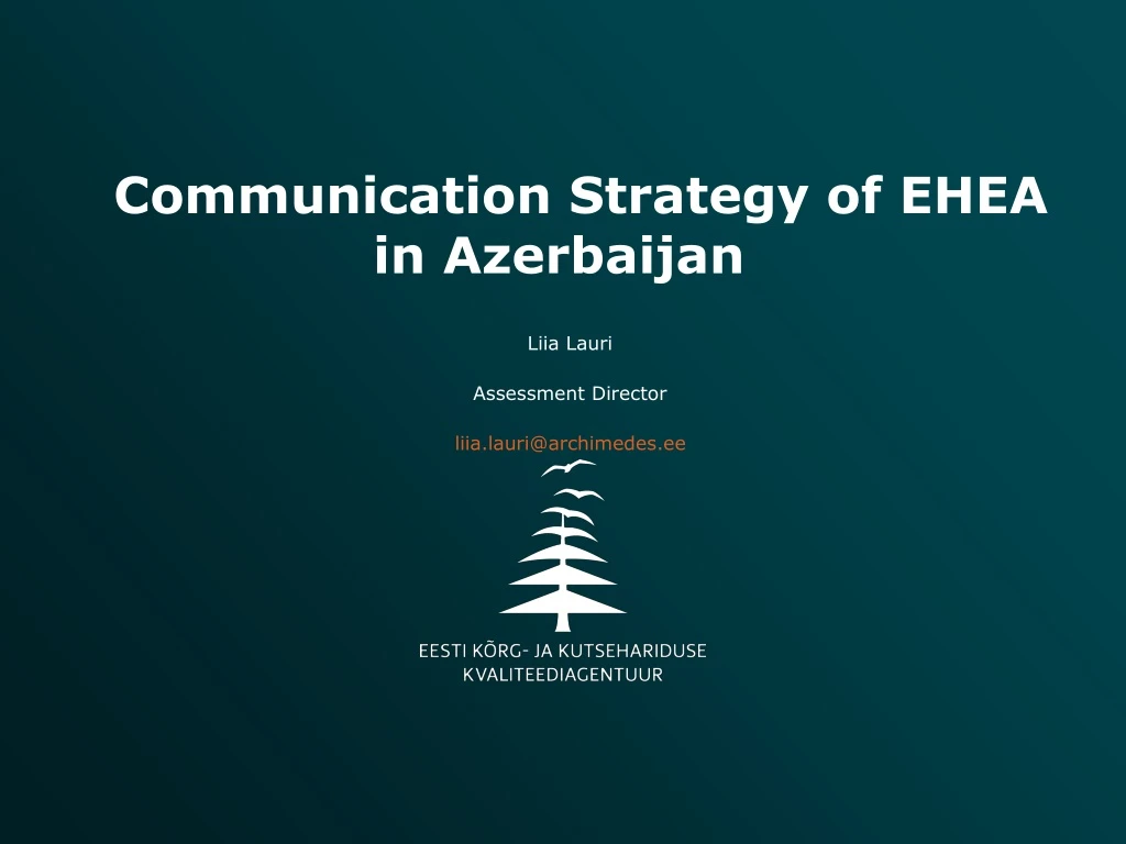 communication strategy of ehea in azerbaijan