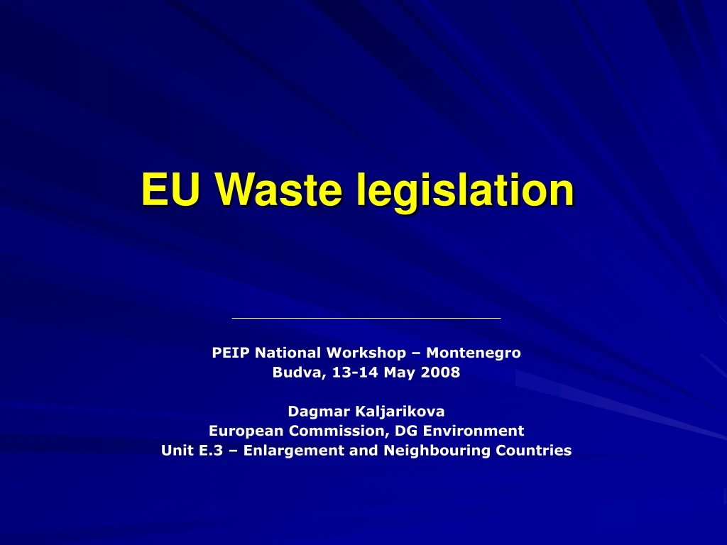 eu waste legislation