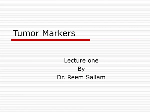 Tumor Markers