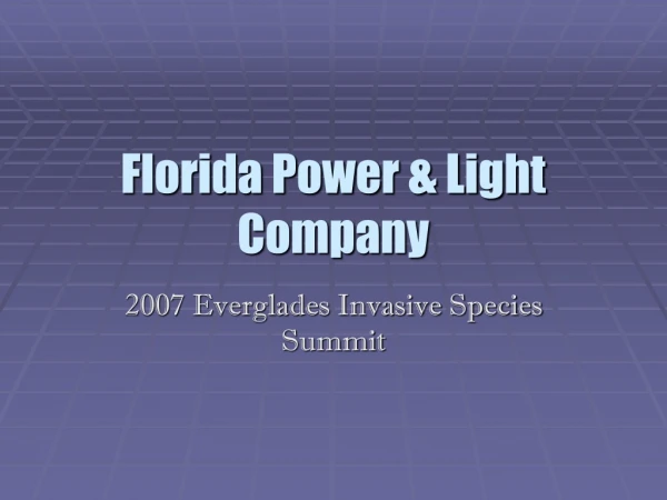 Florida Power &amp; Light Company