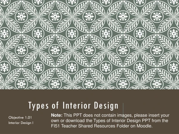 Types of Interior Design