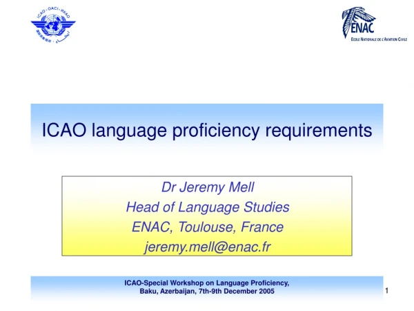 ICAO language proficiency requirements